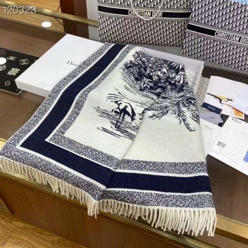 Dior Wool and Cashmere Square Scarf SS001009