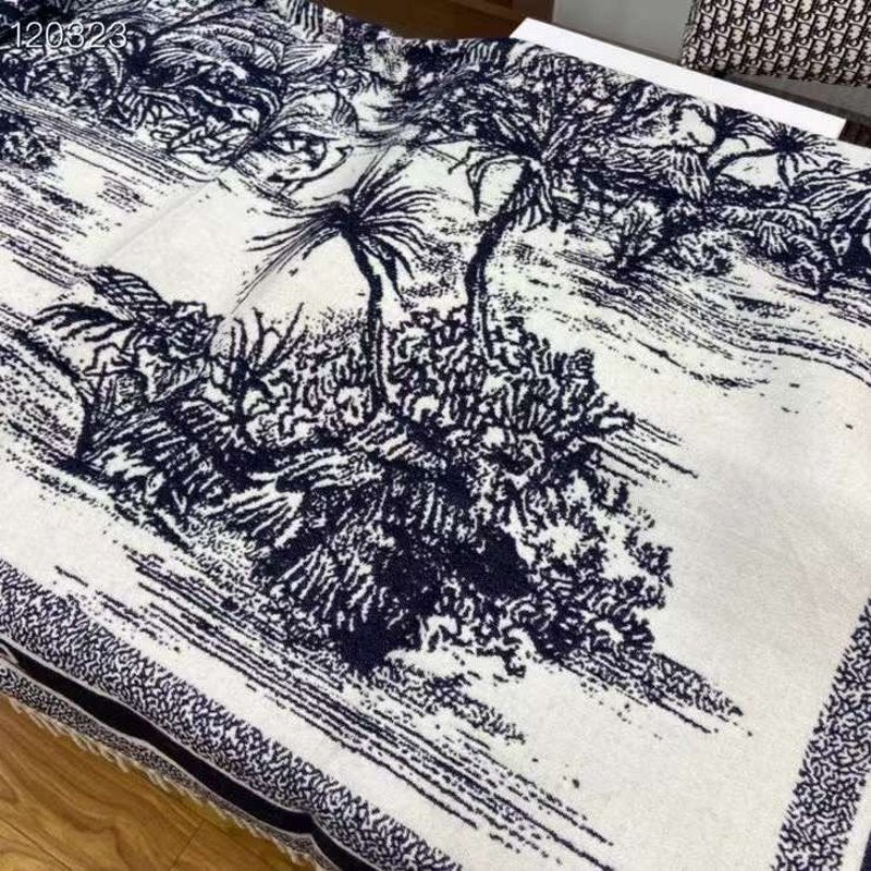 Dior Wool and Cashmere Square Scarf SS001009