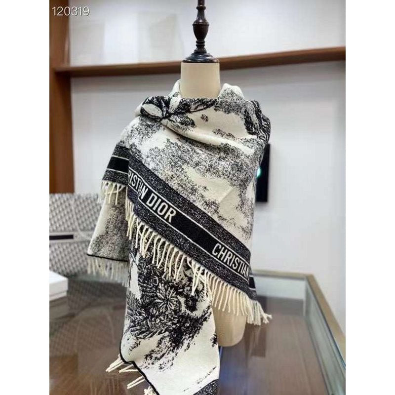 Dior Wool and Cashmere Square Scarf SS001010 – Prestige