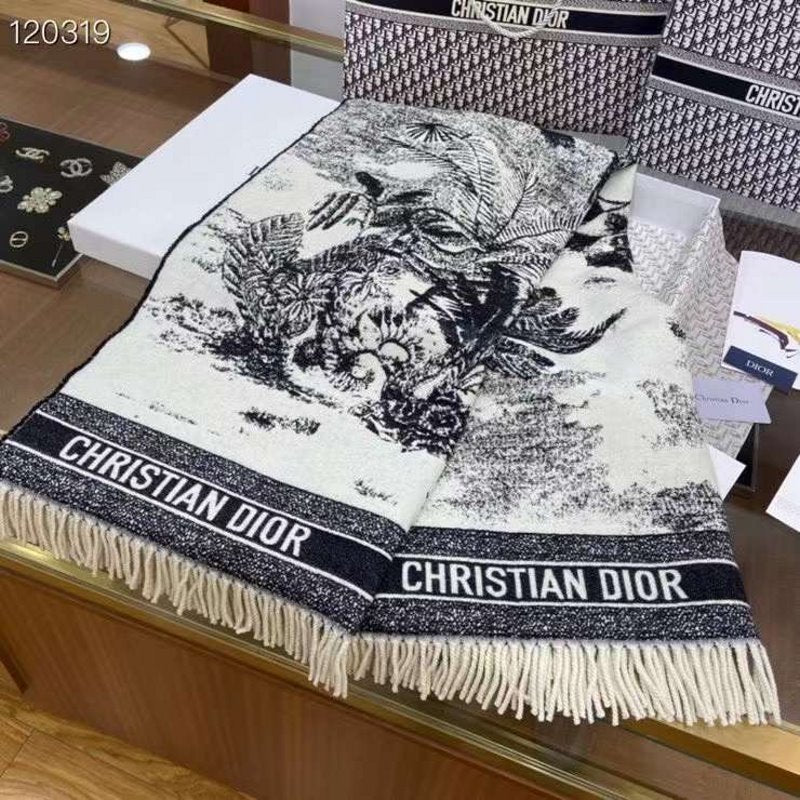 Dior Wool and Cashmere Square Scarf SS001010