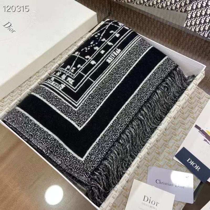 Dior Wool and Cashmere Square Scarf SS001011