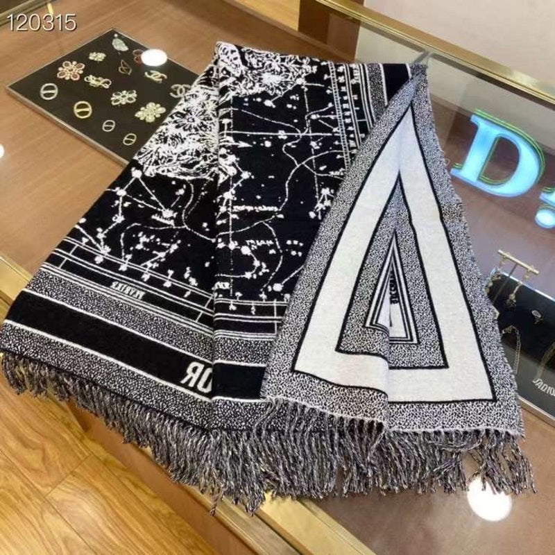 Dior Wool and Cashmere Square Scarf SS001011
