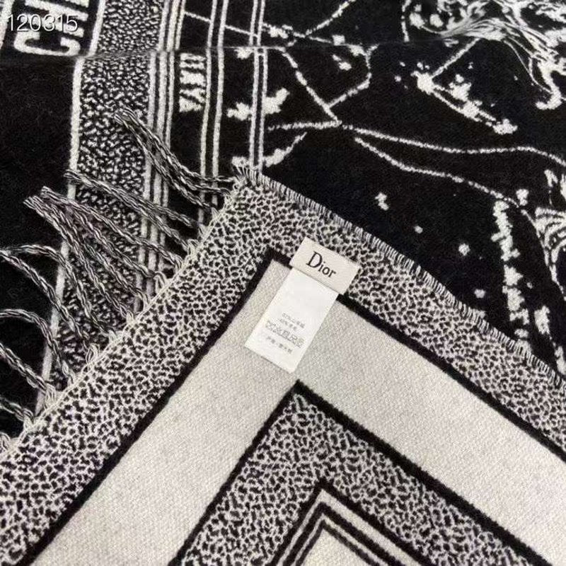 Dior Wool and Cashmere Square Scarf SS001011