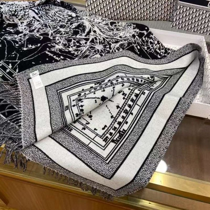 Dior Wool and Cashmere Square Scarf SS001011