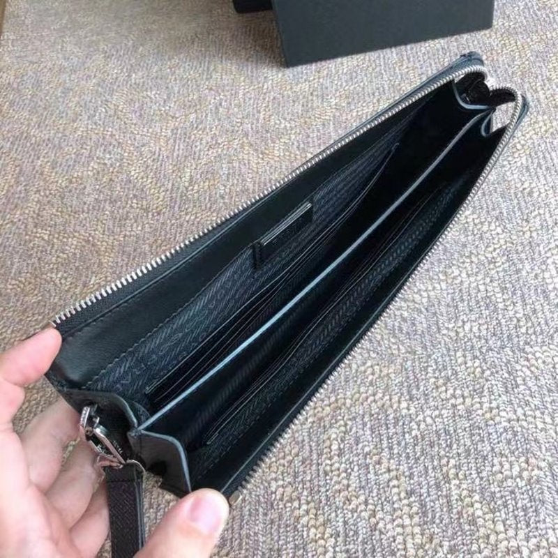 Prada Black Saffiano Leather Wallet WLB01293
