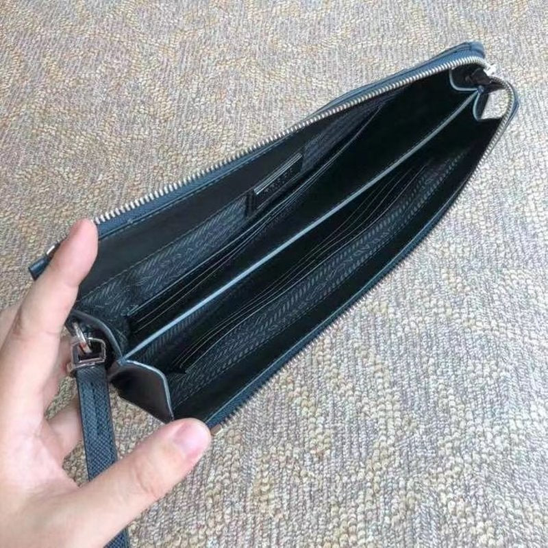 Prada Black Saffiano Leather Wallet WLB01294