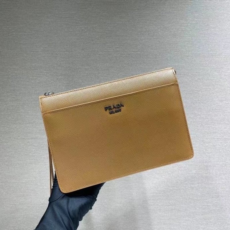 Prada Brown Saffiano Leather Wallet WLB01295