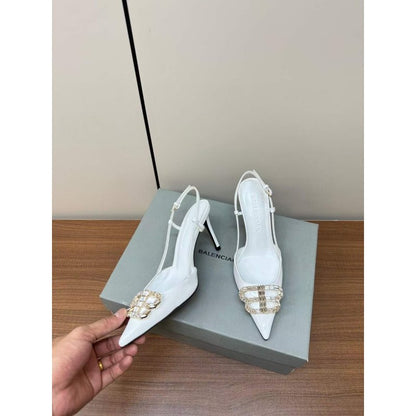 Balenciaga Diamond Buckle Heeled Sandals SH010003