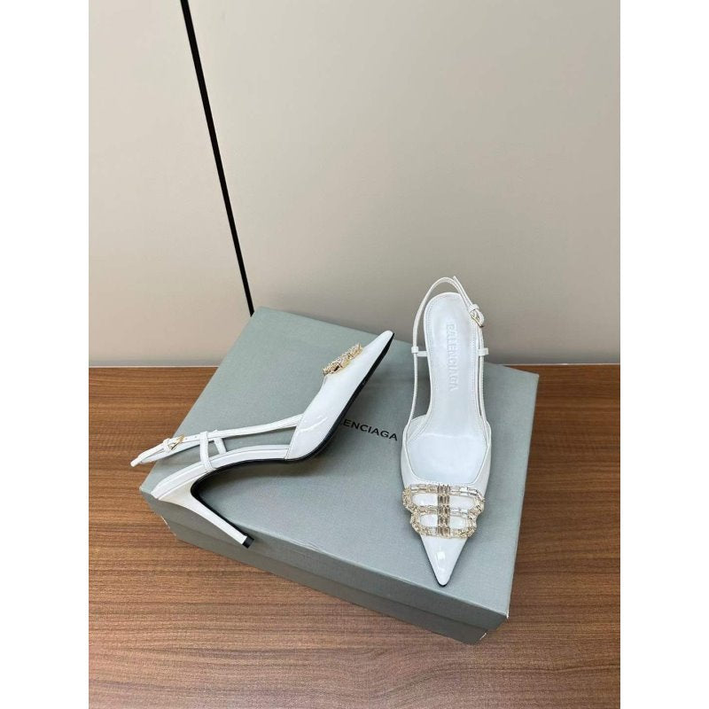 Balenciaga Diamond Buckle Heeled Sandals SH010003