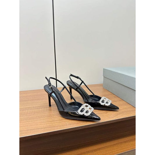Balenciaga Diamond Buckle Heeled Sandals SH010004