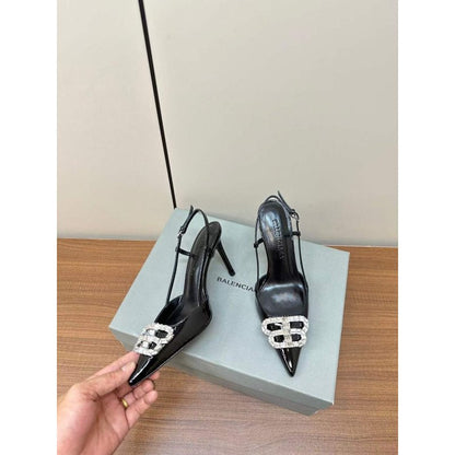 Balenciaga Diamond Buckle Heeled Sandals SH010004