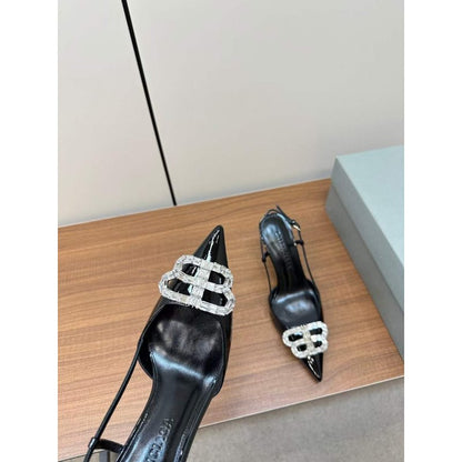 Balenciaga Diamond Buckle Heeled Sandals SH010004