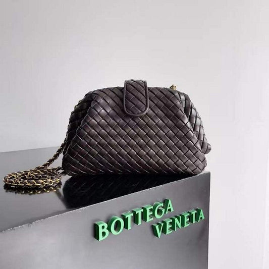Bottega Veneta Lauren 1980 Teen Chain Bag in Intrecciato Leather BGDC0013