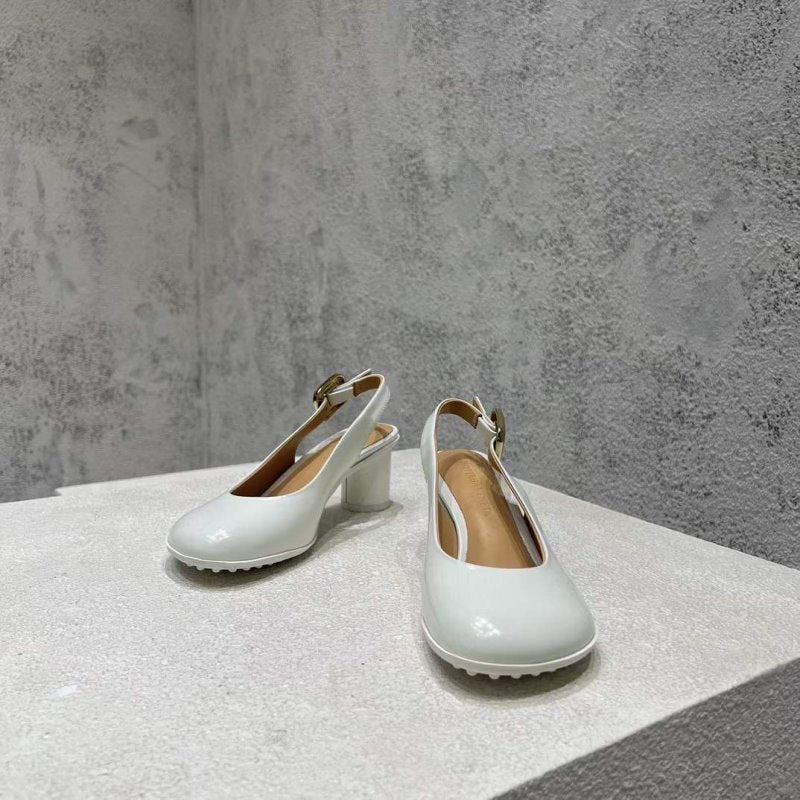 Bottega Veneta Round Head Heeled Sandals SH010021