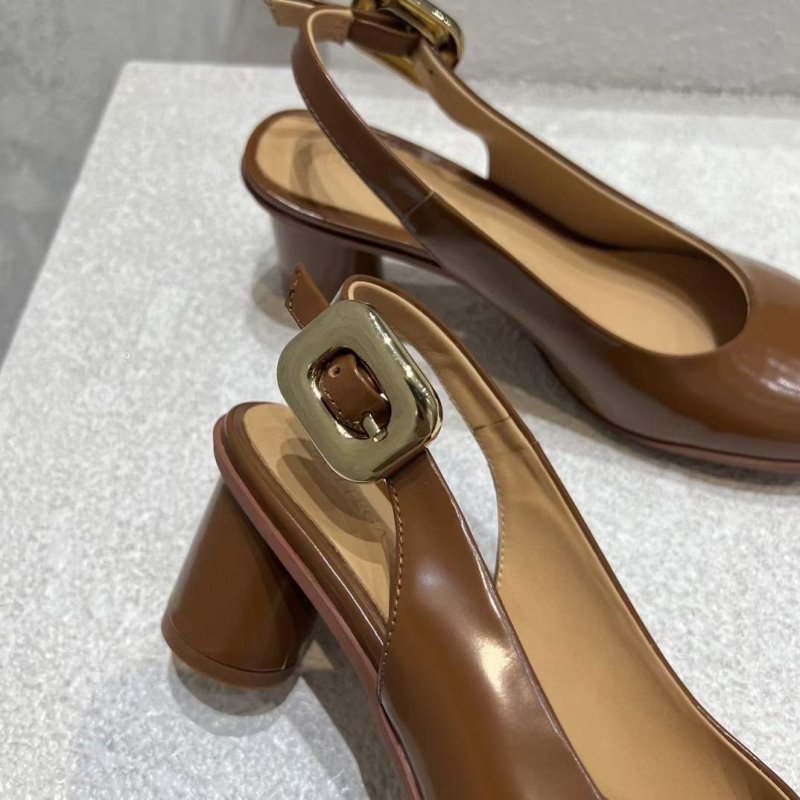 Bottega Veneta Round Head Heeled Sandals SH010022