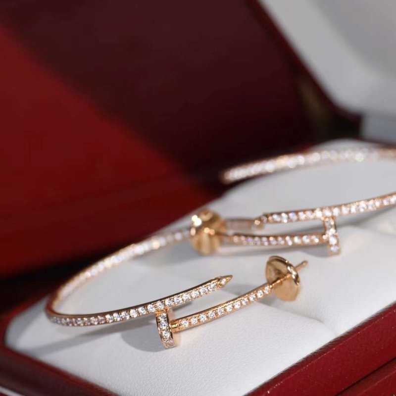 Cartier Juste un Clou Nail Diamond Earrings JWLH0153