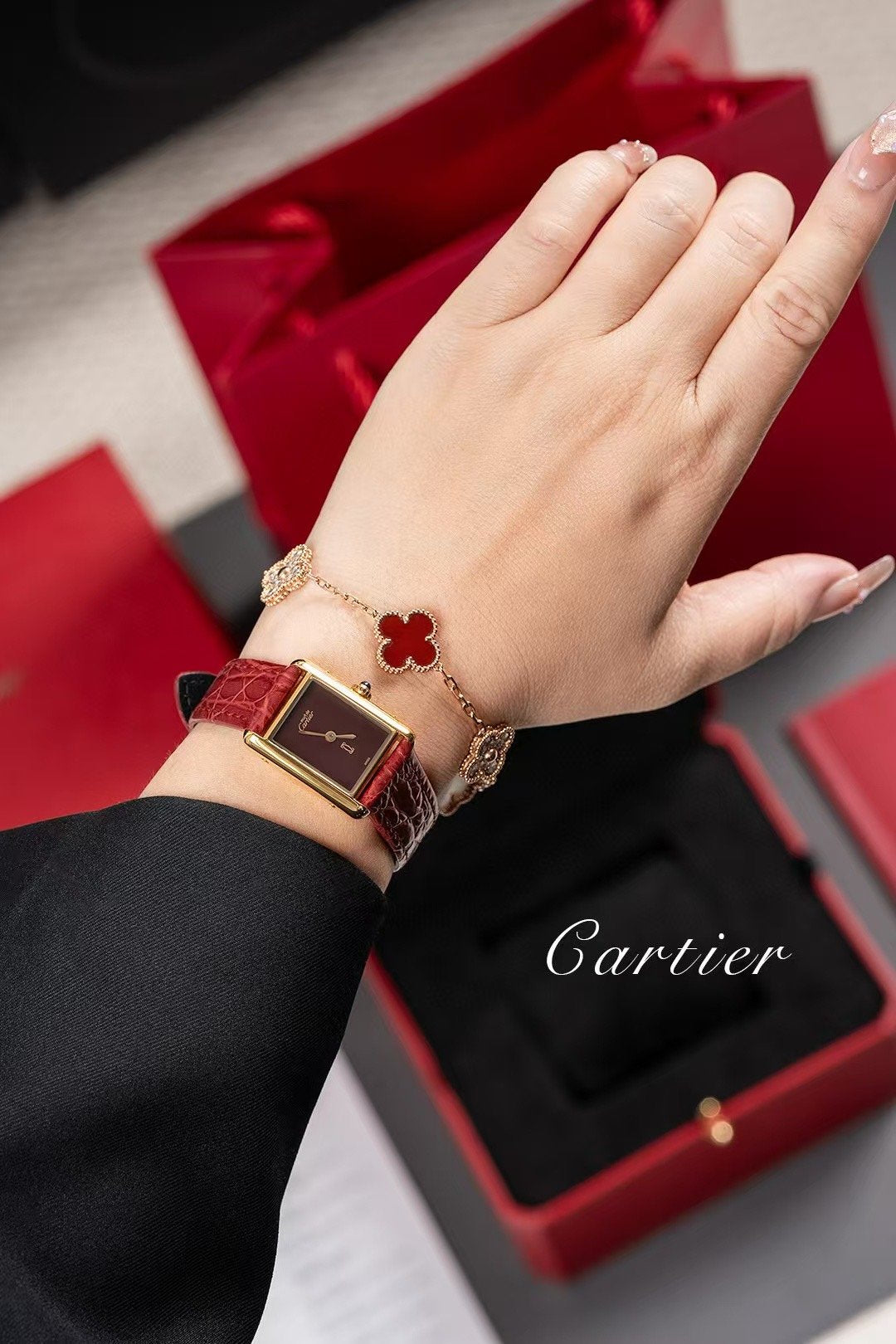 Cartier Retro Tank Wrist Watch WTJN25080