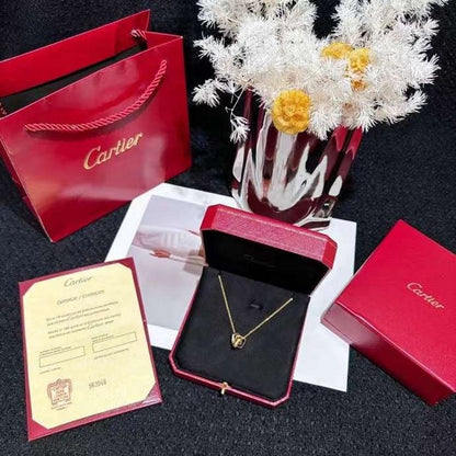 Cartier Three Ring Necklace JWLH0145