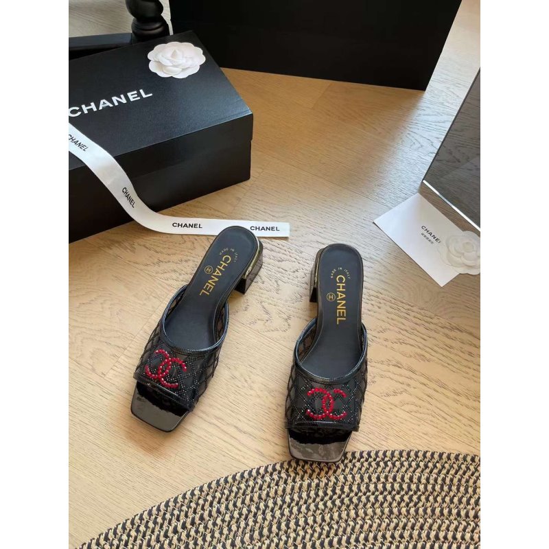 Chanel Square Headed Slippers SH010065