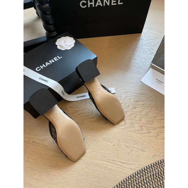 Chanel Square Headed Slippers SH010065