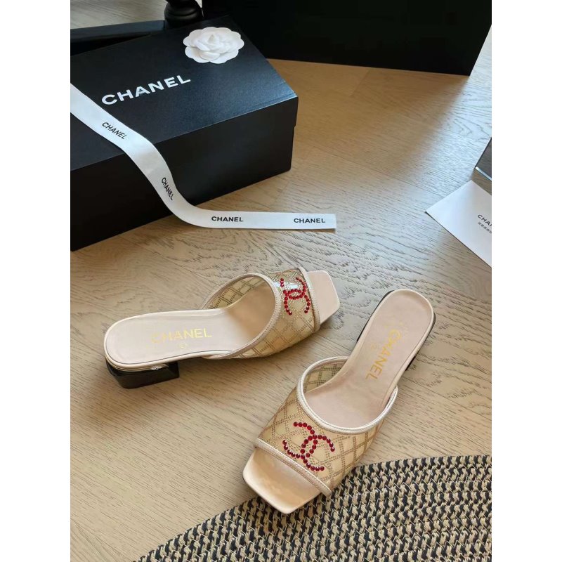 Chanel Square Headed Slippers SH010066