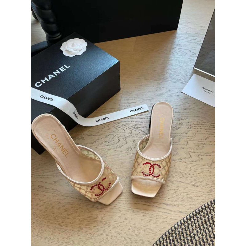 Chanel Square Headed Slippers SH010066