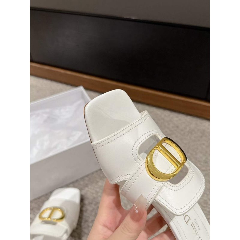 Dior Square Head Slippers  SH011118