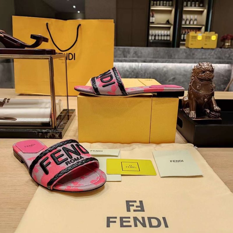 Fendi Classic Printed Slippers SH010154