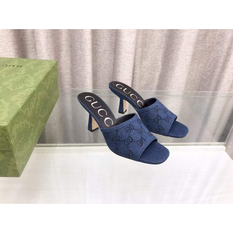 Gucci Double G Heeled Slippers SH010201
