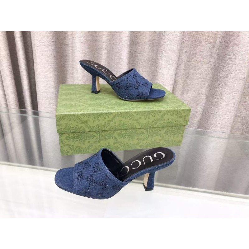 Gucci Double G Heeled Slippers SH010201
