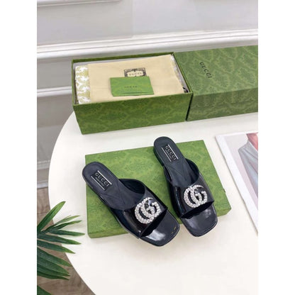 Gucci G Crystal Slippers SH010262