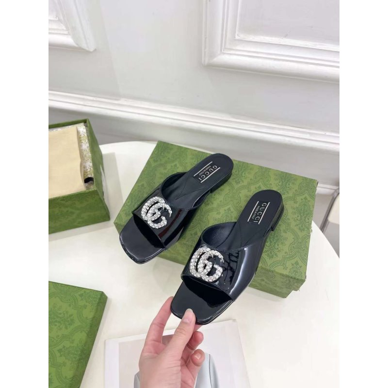 Gucci G Crystal Slippers SH010262