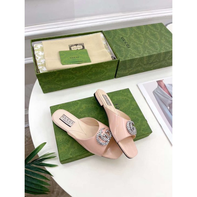 Gucci G Crystal Slippers SH010264