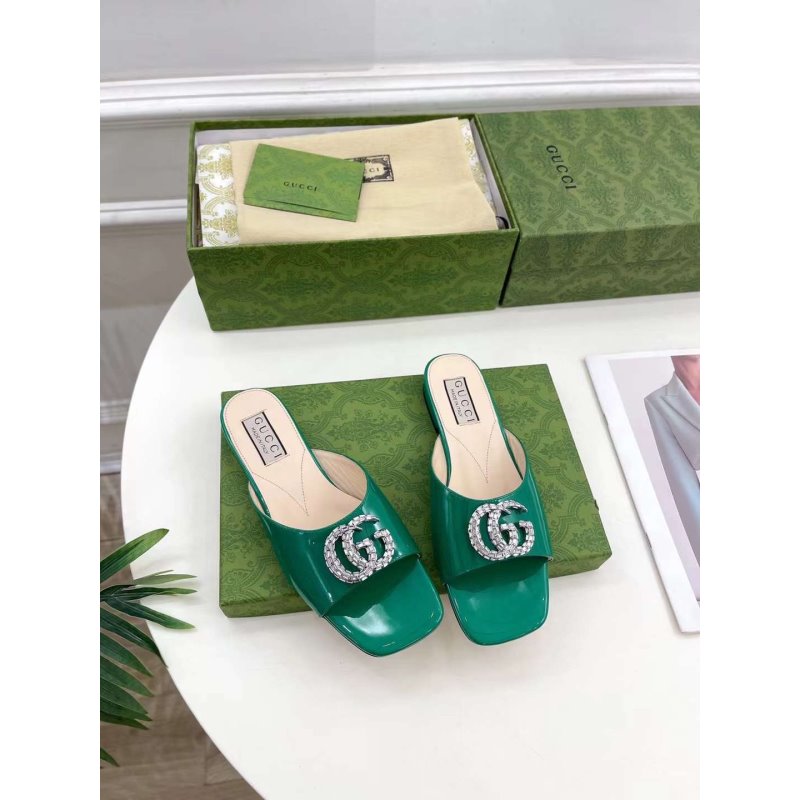 Gucci G Crystal Slippers SH010265