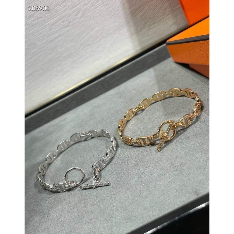 Hermes  Farandole Pig Nose Bracelet JWLH0003