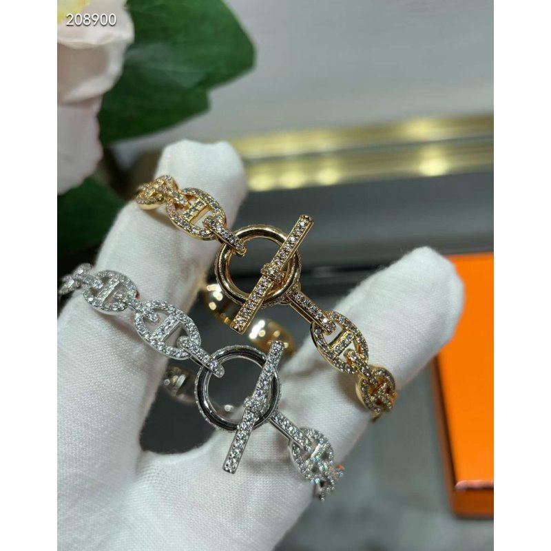 Hermes  Farandole Pig Nose Bracelet JWLH0003