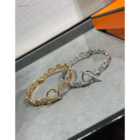 Hermes  Farandole Pig Nose Bracelet JWLH0003