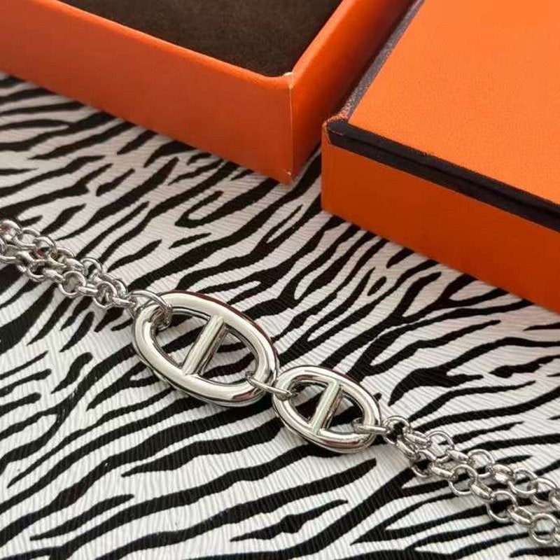 Hermes  Farandole Pig Nose Bracelet JWLH0019