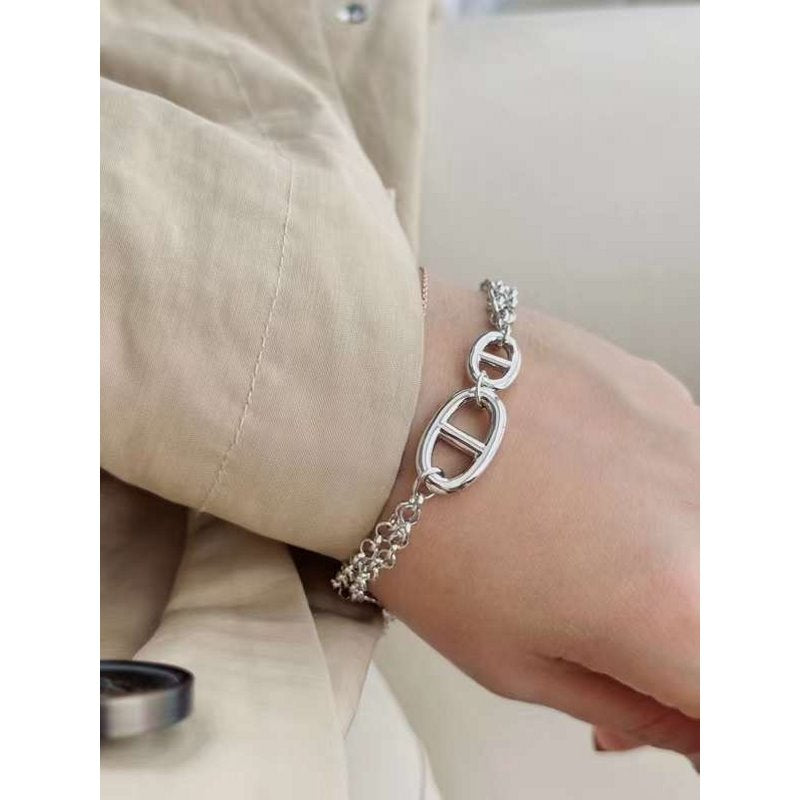 Hermes  Farandole Pig Nose Bracelet JWLH0019