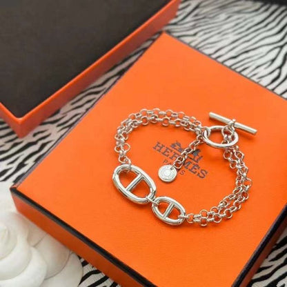 Hermes  Farandole Pig Nose Bracelet JWLH0019