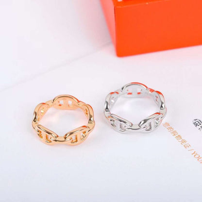 Hermes  Farandole Pig Nose Classic Ring JWLH0006