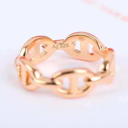 Hermes  Farandole Pig Nose Classic Ring JWLH0006