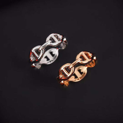 Hermes  Farandole Pig Nose Classic Ring JWLH0006