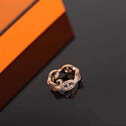 Hermes  Farandole Pig Nose Classic Ring JWLH0039