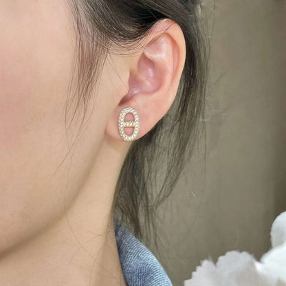 Hermes  Farandole Pig Nose Diamond Earrings JWLH0056