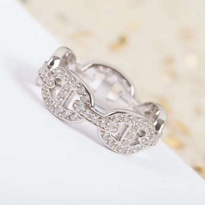 Hermes  Farandole Pig Nose Diamond Ring JWLH0014