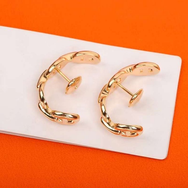 Hermes  Farandole Pig Nose Earrings JWLH0011