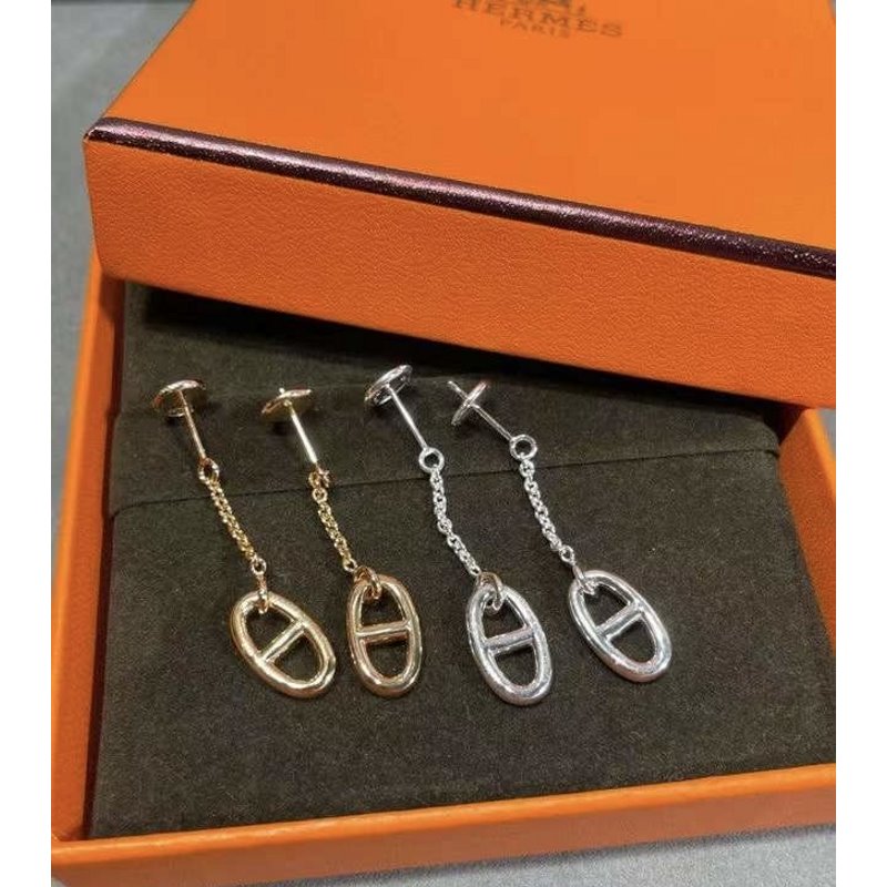 Hermes  Farandole Pig Nose Earrings JWLH0018