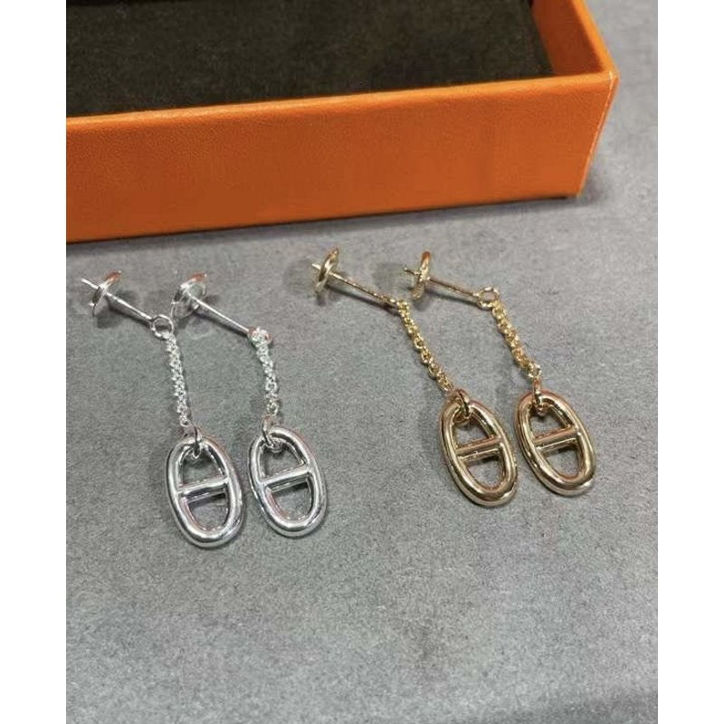 Hermes  Farandole Pig Nose Earrings JWLH0018