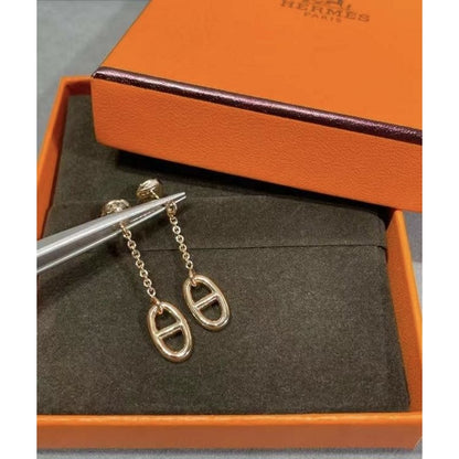 Hermes  Farandole Pig Nose Earrings JWLH0018